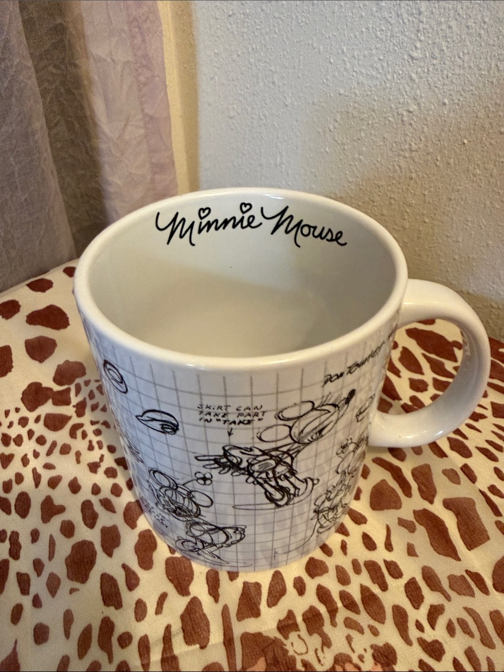 Mug with Mickey sketches